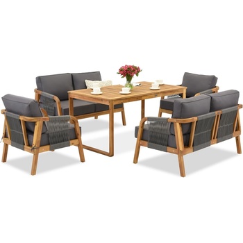 Garden Point Градински мебели от акациева дървесина Mumbai Apetito 6 Garden Point (GAP1209-6)