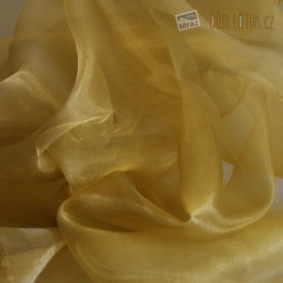 Organza UNI zlatá 20