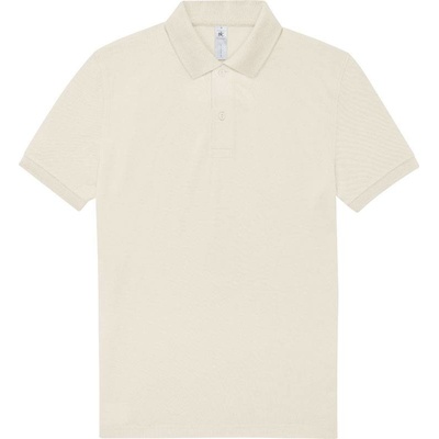 B&C My Polo 210 Piqué polo tričko biele krémové off