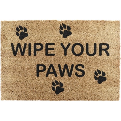 Artsy Mats Изтривалка от кокосови влакна 40x60 cm Wipe Your Paws - Artsy Doormats (TYPO-WIPEYOURPAWS)