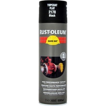 Rust-Oleum Černá matná barva ve spreji HARD HAT Topcoat 500 ml