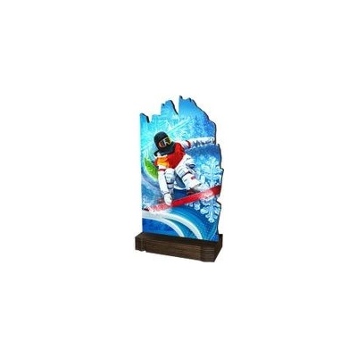 Poháry Bauer Dřevěná plaketa WPLAW02M01 Snowboard