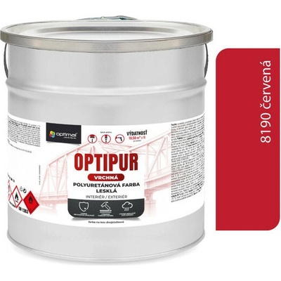 Optipur U2081 Vrchná polyuretanová farba lesklá 2 l červená