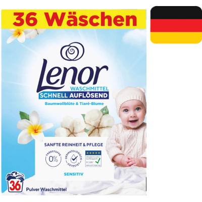 Lenor Sensitiv prací prášek pro děti a alergiky 1,98 kg 36 PD