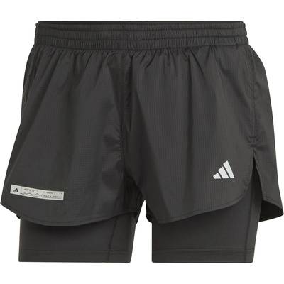 adidas Дамски къси панталони Adidas Ultimate Two-in-One Shorts Womens - Black