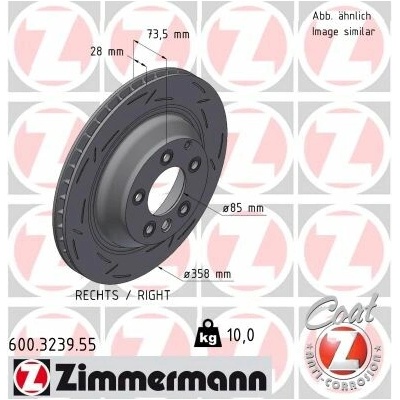 Brzdový kotúč ZIMMERMANN 600.3239.55 (600323955)
