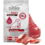PLATINUM Супер премиум храна Platinum Adult Beef and Potato 70% прясно телешко месо годно за човешка консумация 1.5kg