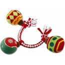 GiGwi Vianočné lano s loptičkami 32 cm