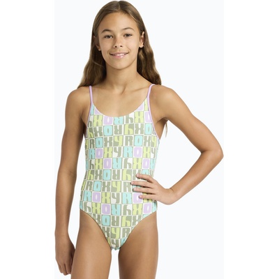 Roxy Детски цял бански костюм ROXY Letter Up oil green letter up