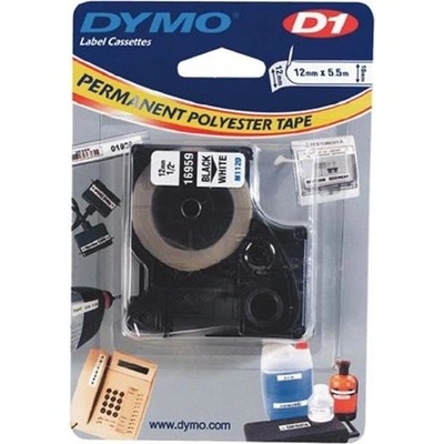 DYMO páska D1 (12mm x 5,5m) černá na bílé S0718060 - 16959