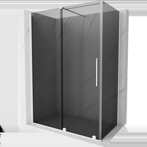 Mexen Velar плъзгаща се душ кабина 150 x 90 см, графит, бяла - 871-150-090-41-20 (871-150-090-41-20)