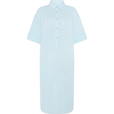 KnowledgeCotton Apparel Дамска рокля KnowledgeCotton Apparel Women's Organic Cotton Shirt Dress - Skyway (134-1893-0214)