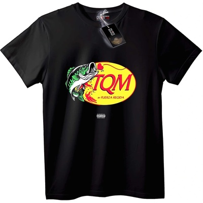 NOONEBRAND Тениска TQM Рибен Дизайн - S, White