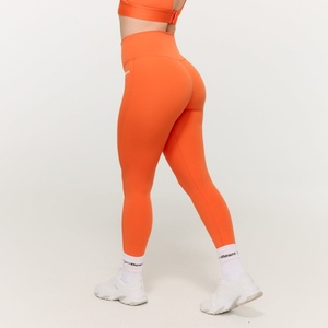 GymBeam Дамски клин с висока талия Limitless Orange XXL