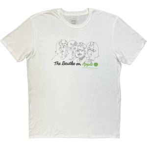 The Beatles On Apple (Back Print) White L Риза (BEATTEE20MW03)