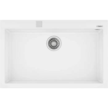 Teka Гранитна мивка, авт. клапан, за шкаф 80 см ForSquare 72.40 TG БЯЛА (М.1025.БЯ)