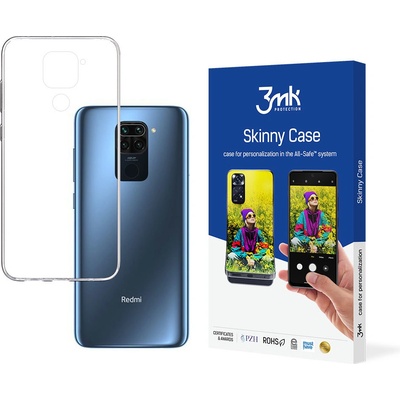 Pouzdro 3mk Skinny Xiaomi Redmi Note 9 4G čiré