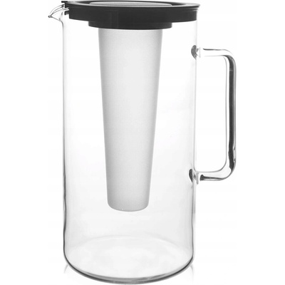 BOHEMIA CRISTAL Džbán černý 2L vložka na led plast