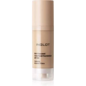Inglot Skin Focused Care Face Foundation SPF 50 фон дьо тен SPF 50 цвят Yellow Beige 30ml