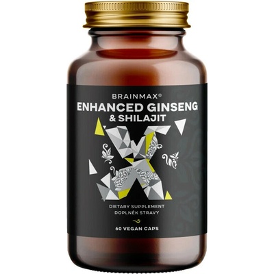 BrainMax Enhanced Ginseng & Shilajit 60 rastlinných kapsúl