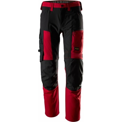 Snickers Workwear Pracovné nohavice AllroundWork Stretch+ červené