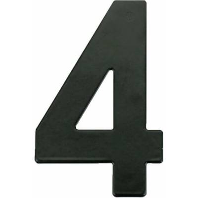 Číslo "4", matná černá, 145 mm