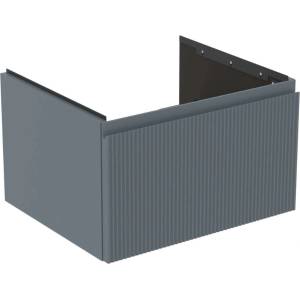 Ideal Standard Finesse - Шкаф за мивка, 60x51x37 см, 1 чекмедже, оребрено матово пепеляво синьо E3391UQ (E3391UQ)