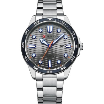 Curren Мъжки часовник Curren Arren, Неръждаема стомана, Сребрист / Сив (CURREN-8426-SILVER-GRAY)