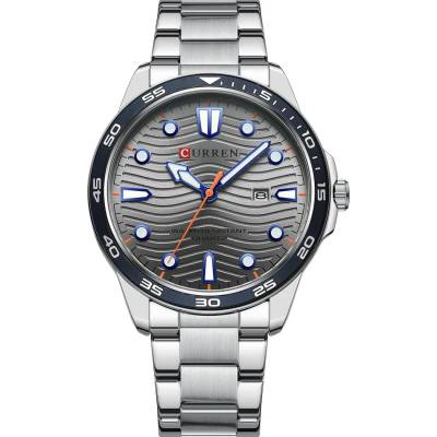 Curren Мъжки часовник Curren Arren, Неръждаема стомана, Сребрист / Сив (CURREN-8426-SILVER-GRAY)