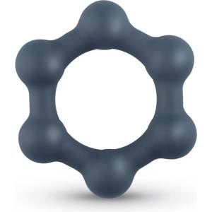 Boners Hexagon Cockring Steel Balls пръстен за пенис 7.5 см