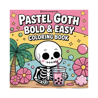 Bold & Easy Pastel Goth Coloring Book