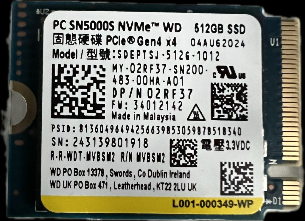Western Digital 512GB SN5000S