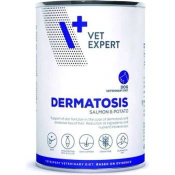 VetExpert Veterinary Diet Dermatosis Dog Salmon & Potato за кучета с алергични реакции от хранителен произход и обилна загуба на козина 400gr