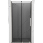 Mexen Velar L плъзгащи се душ врати 110 см, графит, четкан никел - 871-110-003-41-97 (871-110-003-41-97)