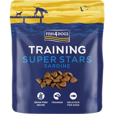 4DOGS FISH Pamlsky pre psov TRAINING sardinka 150 g
