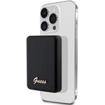 GUESS индуктивен powerbank 5W GUPBM3ALGSGK 3000mAh черен MagSafe Metal Script Logo (GUPBM3ALGSGK)