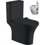 Inter Ceramic Моноблок ICC 7937S MATT BLACK, Inter Ceramic, седалка и капак, порцелан, черен мат, 83x65x37.5см (7937S MATT BLACK)