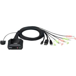 ATEN KVM суич ATEN CS52DP, USB-C, DisplayPort, 2 порта (ATEN-CS52DP)