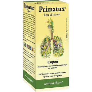Abo Pharma Primatux Сироп за възрастни, 200 ml, Abo Pharma