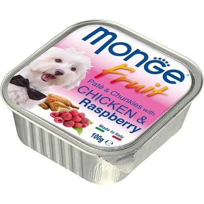 Кучешка храна в консерва Monge Fruit Chicken& Raspberries - 0.1кг