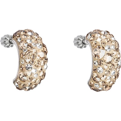 Pavona visací s krystaly Swarovski zlatý půlkruh 31164.5