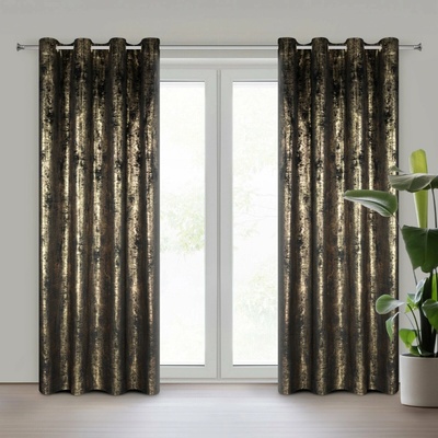 EUROFIRANY ZATEMŇOVACÍ ZÁVES NA KRÚŽKOCH RENIA 140X250 CM VZOROVANÁ