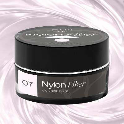 Enii Nails Nylon Fiber gel 07 Violet Blush stavební Uv Led gel 15 ml