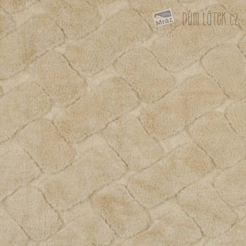 Umelá kožušina vzorovaná béžová