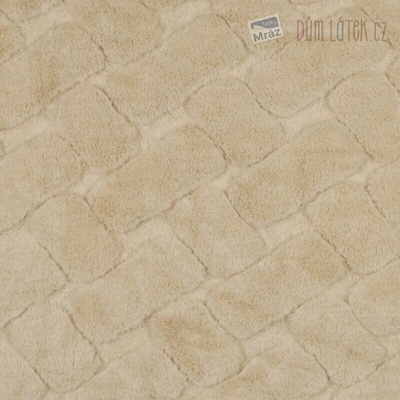 Umelá kožušina vzorovaná béžová