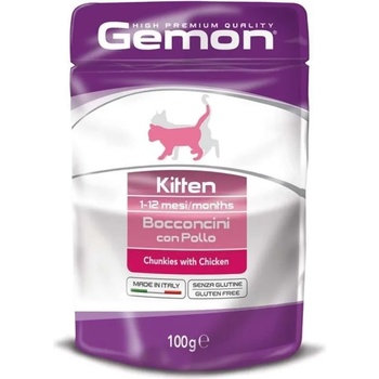 Image 1 of Gemon Chicken Kitten - с пилешко месо за малки котки 1-12 месеца 100gr
