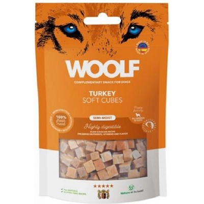 Woolf Dog Soft Cubes morka 100 g