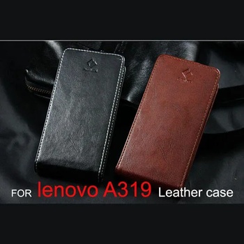 Image 1 of Lenovo A319 Флип Кожен Калъф + Протектор