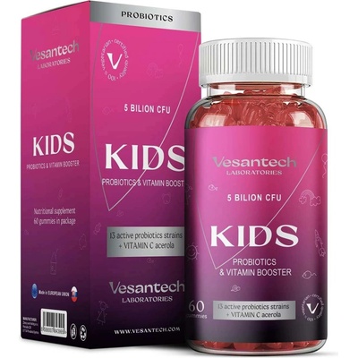 Vesantech Kids dětská probiotika 5 miliard CFU 60 gumových bonbónů