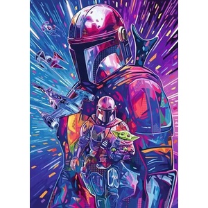 Ravensburger - Puzzle Star Wars: he Hyperspace Collection: The Mandalorian - 500 piese